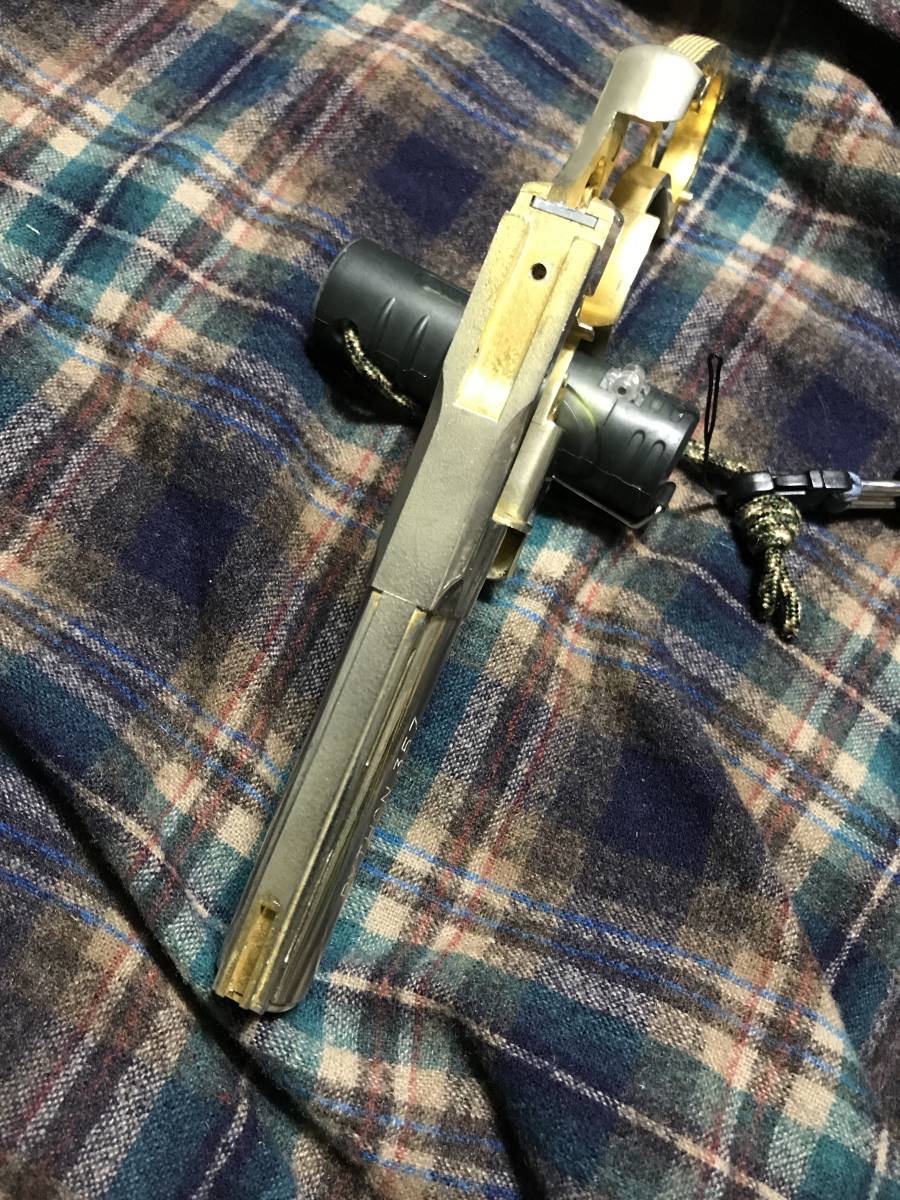 コクサイ NEW コルトパイソン 4インチ 金属 フレーム　smg コクサイ コルトパイソン モデルガン ニューパイソン SMG準拠 24Kメッキ