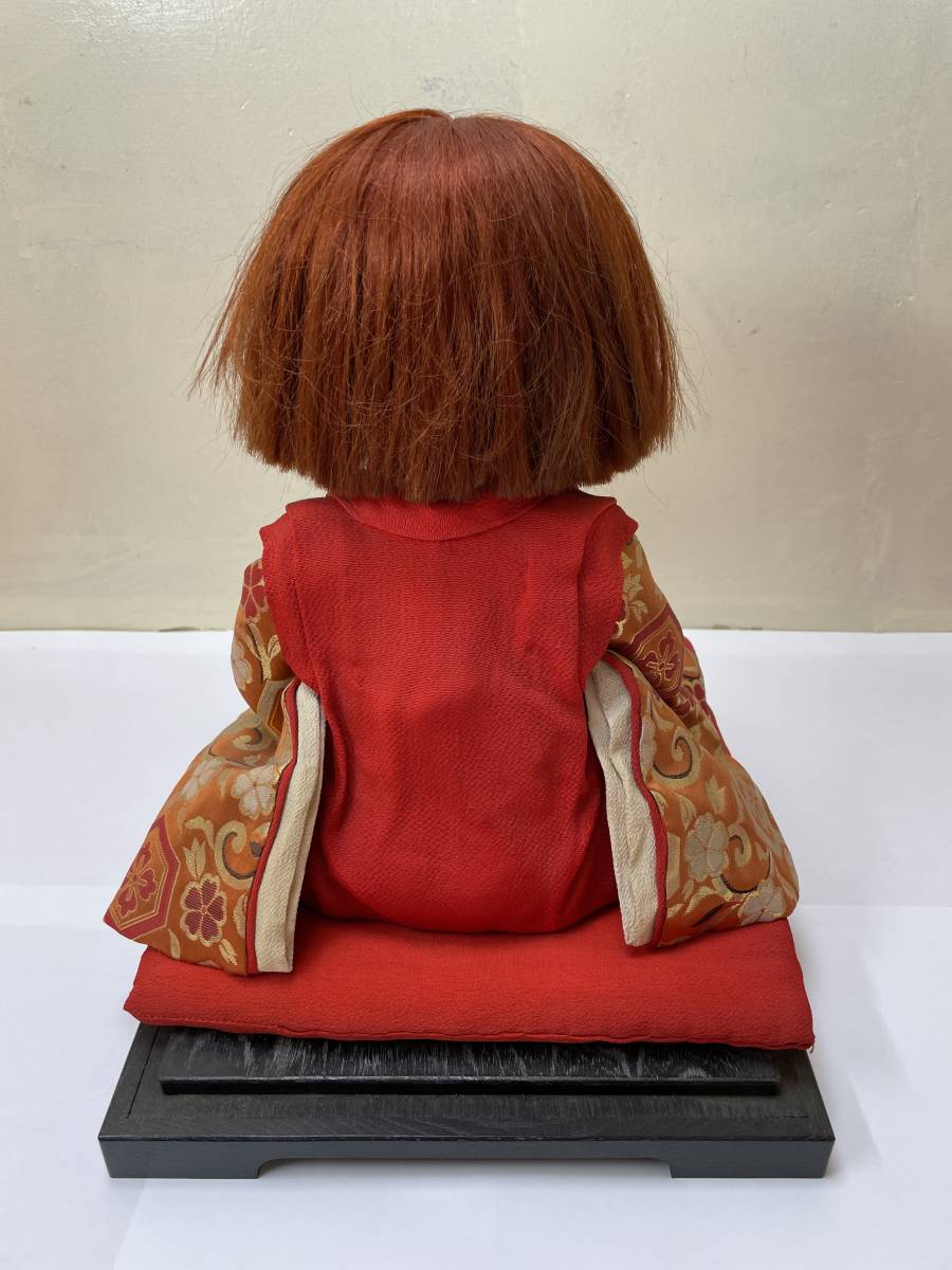市松人形 赤い着物 黒髪 | 日本人形 - メルカリ 昭和レトロ 伝統工芸品
