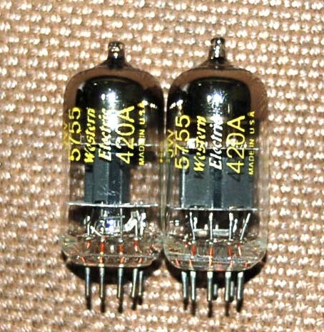 真空管 WE420A /JW5755 ウエスタン WESTERN ELECTRIC 2本セット