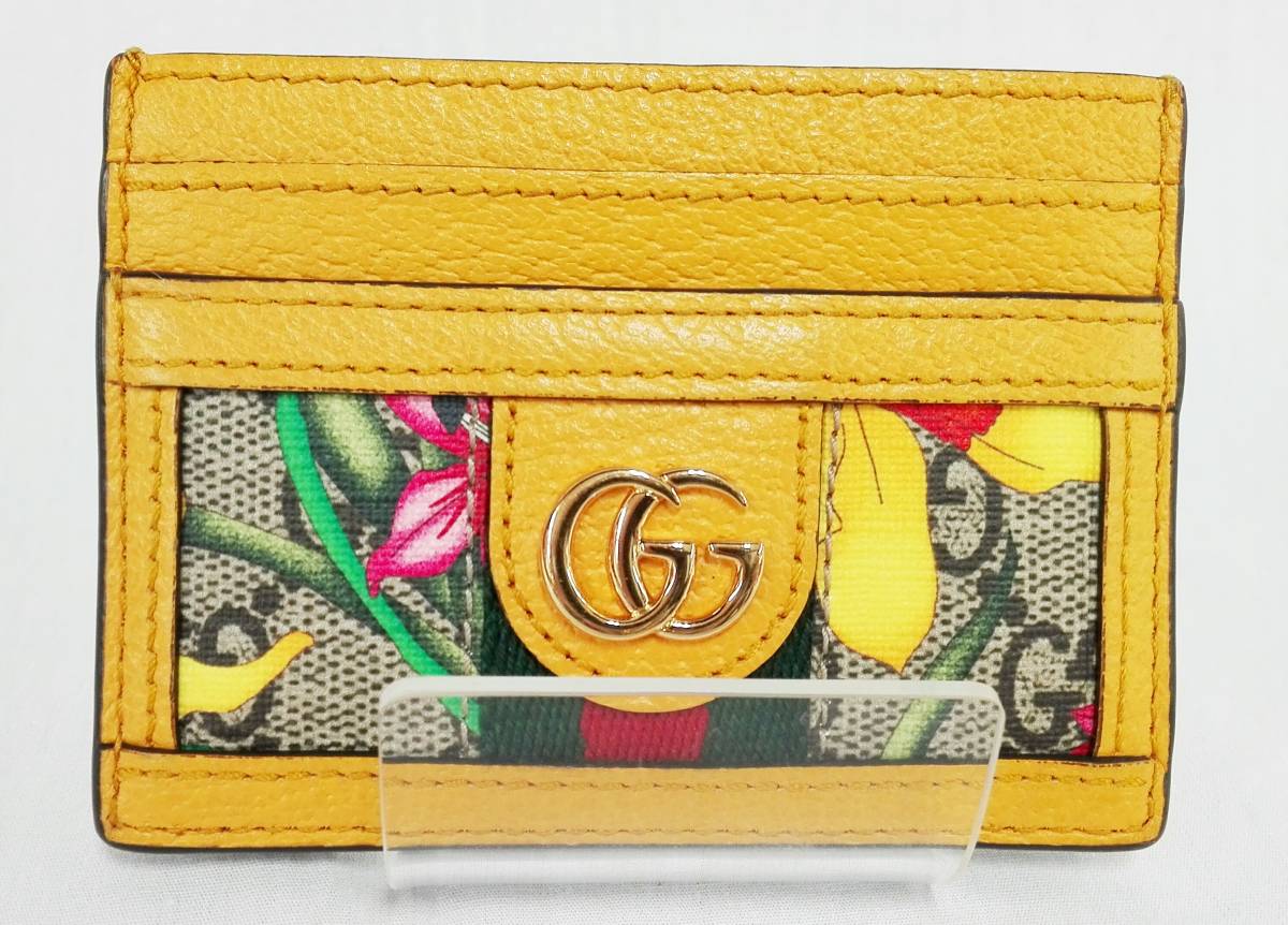 美品】 GUCCI グッチ オフディア GGフローラ カードケース 523159
