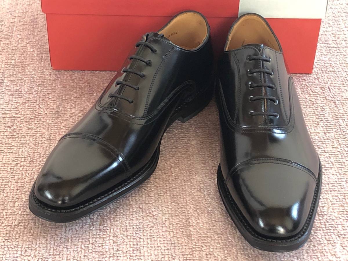 未使用】REGAL リーガル 716R 黒 25.5cm ストレートチップ REGAL