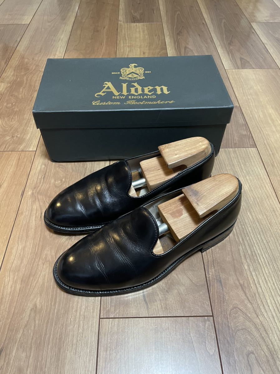 ALDEN BEAMS スリッポン オールデン 88173 ローファー ブラック 7h 7.5