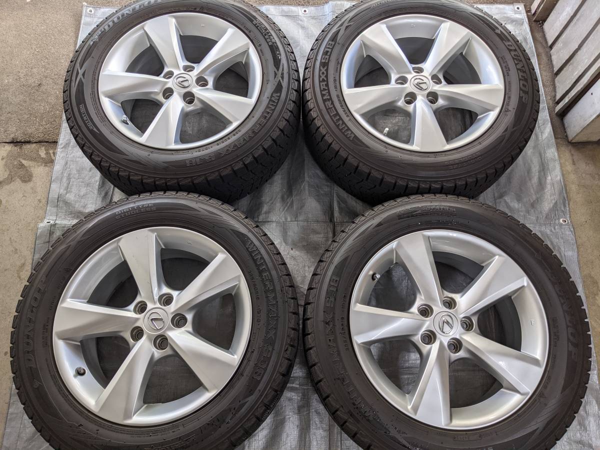 レクサス RX450h 10系 純正 アルミホイール 中古品 19インチ 7.5J イン 