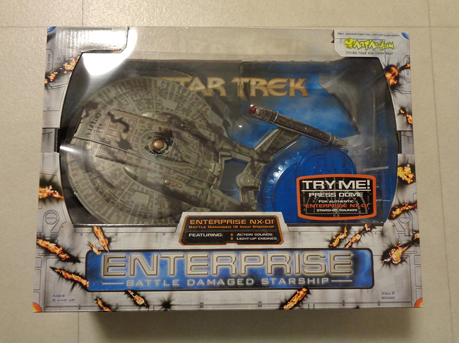 【セール，限定SALE】 スタートレック エンタープライズ NX-01 バトル・ダメージ版 エレクトロニックスターシップ アートアサイラム 新品 未開封