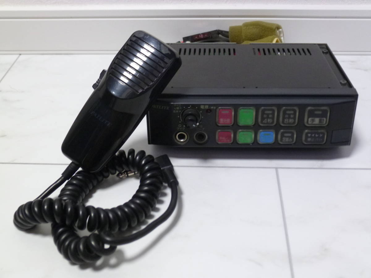 D1 希少 パトライト PATLITE SAP-500BK-PV 電子サイレンアンプ マイク 