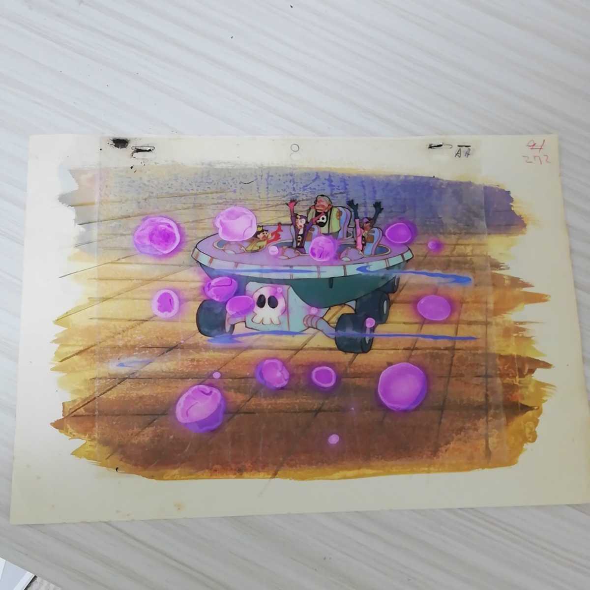 タイムボカンシリーズ ヤッターマン 直筆背景付セル画＆ラフ原画 直筆 
