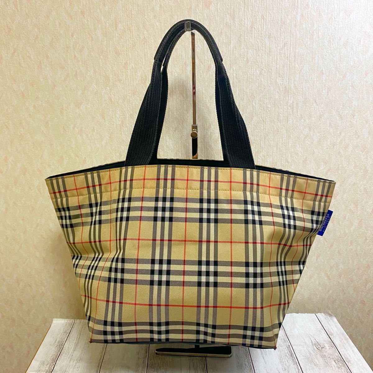 1円スタート！バーバリーブルーレーベル ハンドバッグ トートバッグ 