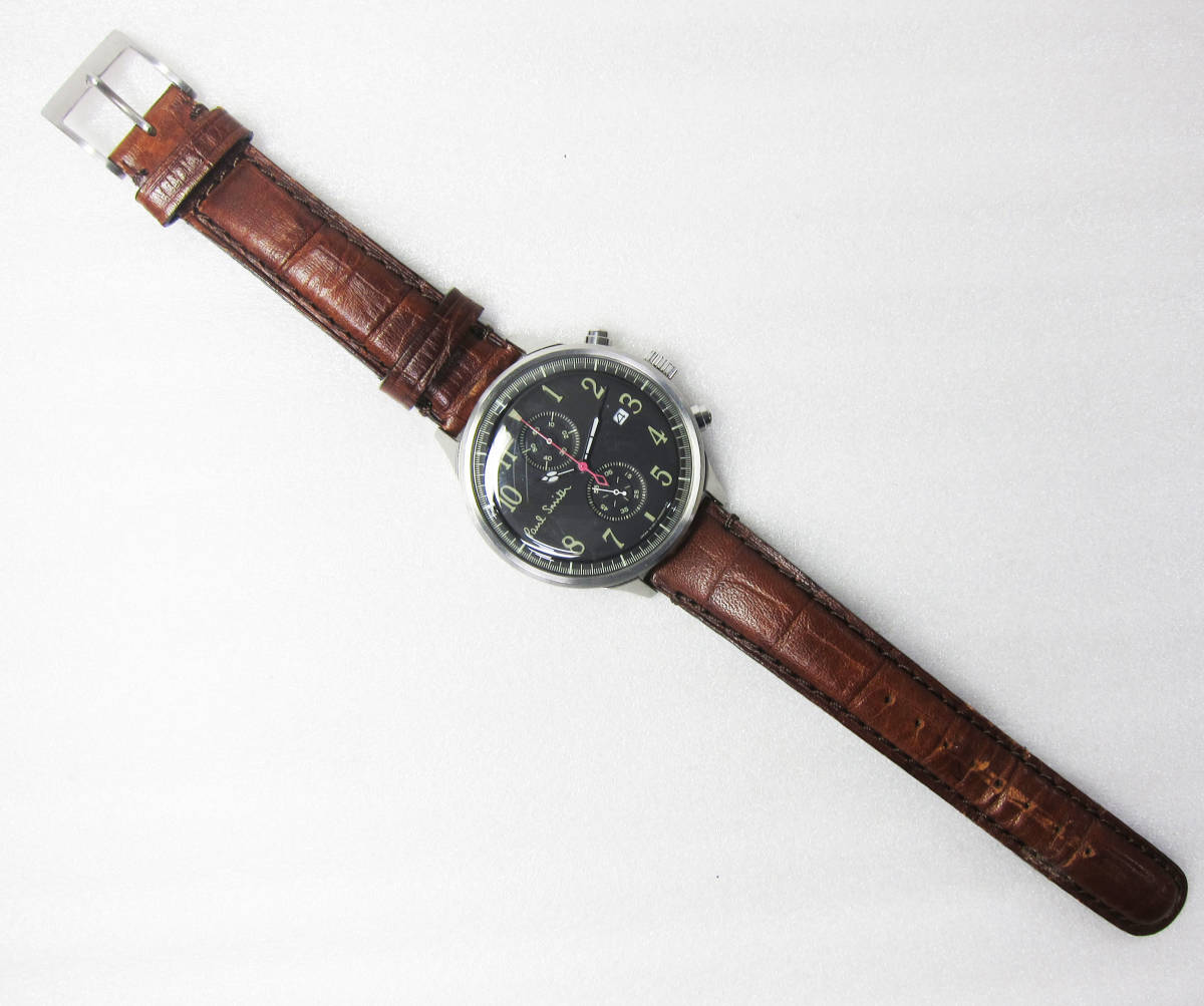 M5506○Paul Smith ポールスミス 0511-S060575 クロノグラフ CITIZEN 
