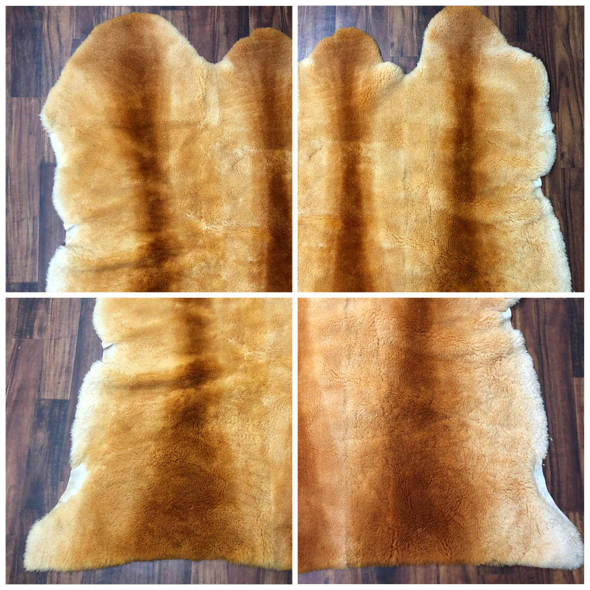 MOUTON ムートン NICHIRO ニチロ ラグマット 約110×200cm fa10/74 ニチロ NICHIRO ムートン 最長170×130cm ラグ マット 敷物 羊