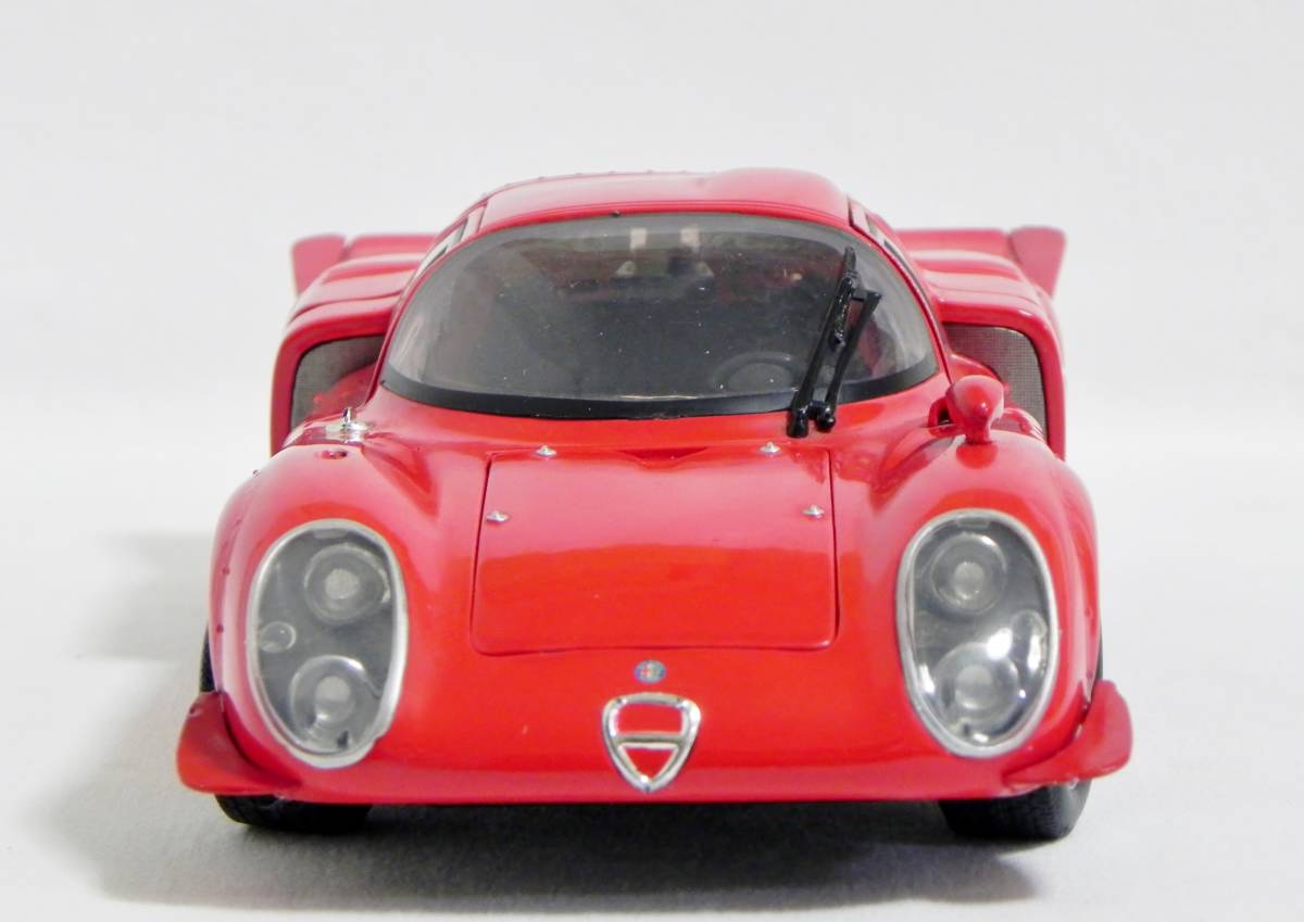 RICKO アルファロメオ　33.2 DAYTONA 1968 1/18 RICKO 1/18 アルファロメオ 33/2 Daytona レッド Alfa Romeo プレーン