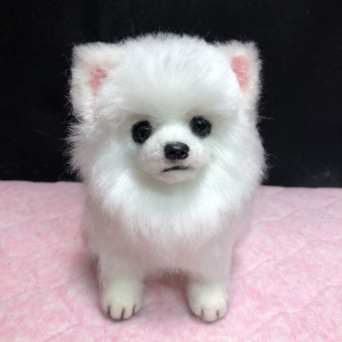 Leo Miku 羊毛フェルト 犬 ポメラニアン いぬ ふわふわ ポメ 白 ハンドメイド 置物 羊毛フェルト 売買されたオークション情報 Yahooの商品情報をアーカイブ公開 オークファン Aucfan Com