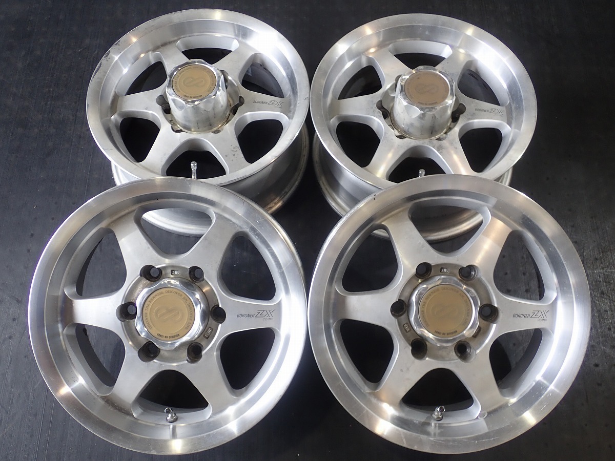 G10633【送料無料15インチ】4本 ENKEI BORGNER ボーグナー ZX 中古