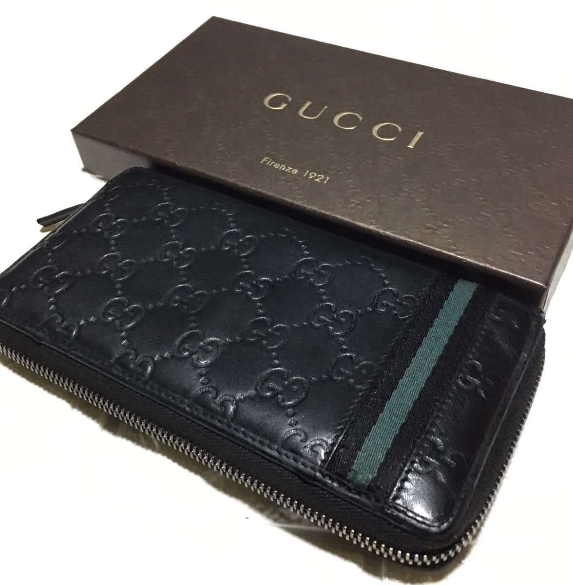 送料無料，得価 正規品／鑑定済み GUCCIシマGGシェリーラインラウンド