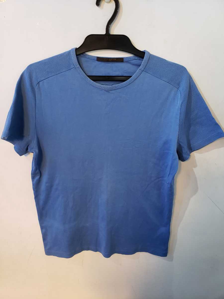 ルイヴィトン LOUIS VUITTON 半袖Tシャツ XSサイズ ブルー系 イタリア製