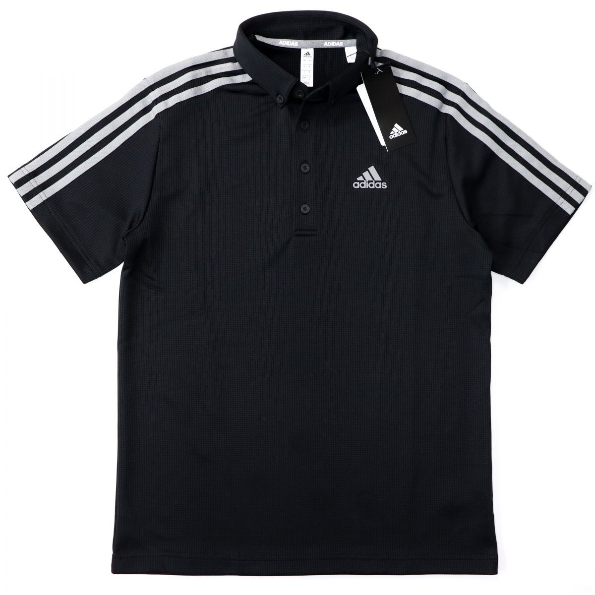 アディダス Adidas メンズ 速乾 ドライ ゴルフ 半袖 ボタンダウン ポロシャツ 黒 Gdn L 三 弐 Qwer アディダス 売買されたオークション情報 Yahooの商品情報をアーカイブ公開 オークファン Aucfan Com
