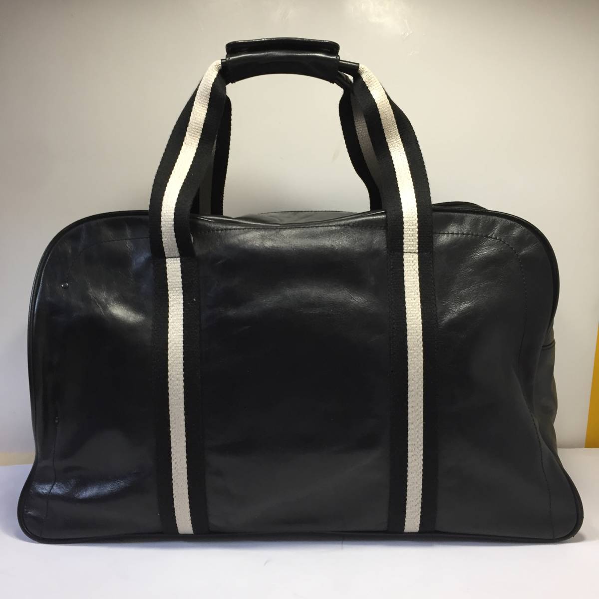 BALLY ヴィンテージボストンバッグレザー ブラック BALLY ヴィンテージ バリー メンズ レザー ボストンバッグ 黒 メンズ