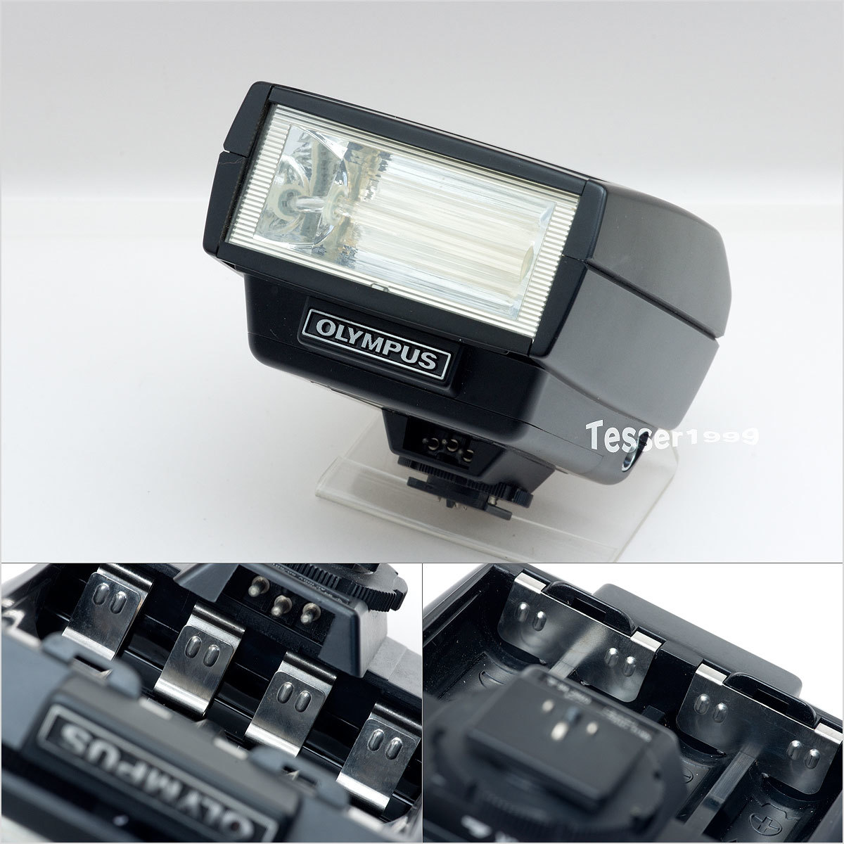 Flash Olympus T32 - Pour OM 1n, 2, 3, 4Ti, T20 - Testé - Avec Grip