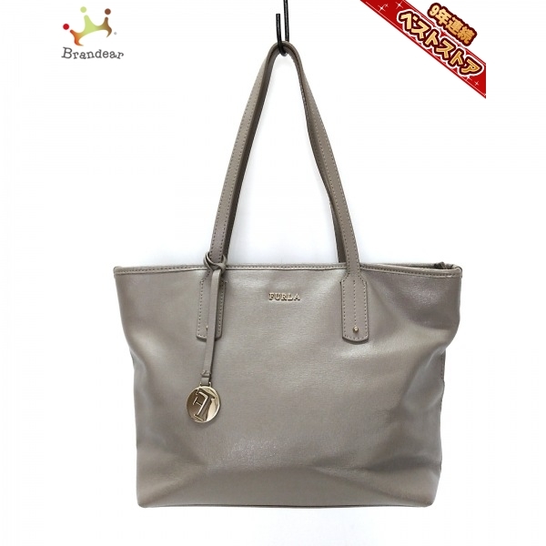 フルラ FURLA ショルダーバッグ - レザー グレーベージュ バッグ FURLA 