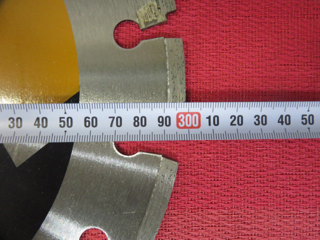 《ゲリラ特価》【旭ダイヤモンド工業】一般工事用カッターブレード 湿式 メリットライト12インチ【型式不明】※付属リング無し【未使用品】_4