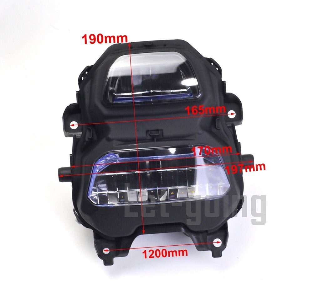 オートバイ 125 ヘッドライト カスタム 高品質 フロントガラス ガー ドランプ LEDホンダGROM MSX125SF 2016 2017 MSX125 2018 M3 M5_3