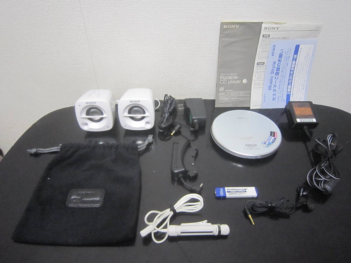 即決　稀少　本体超美品　ＳＯＮＹ　ＣＤ　Ｄ-ＮＥ730　ＭＤＲ-Ｅ805，ＳＲＳ-Ｍ50、新品充電池付き　 ポータブルプレーヤー 家電、AV、カメラ