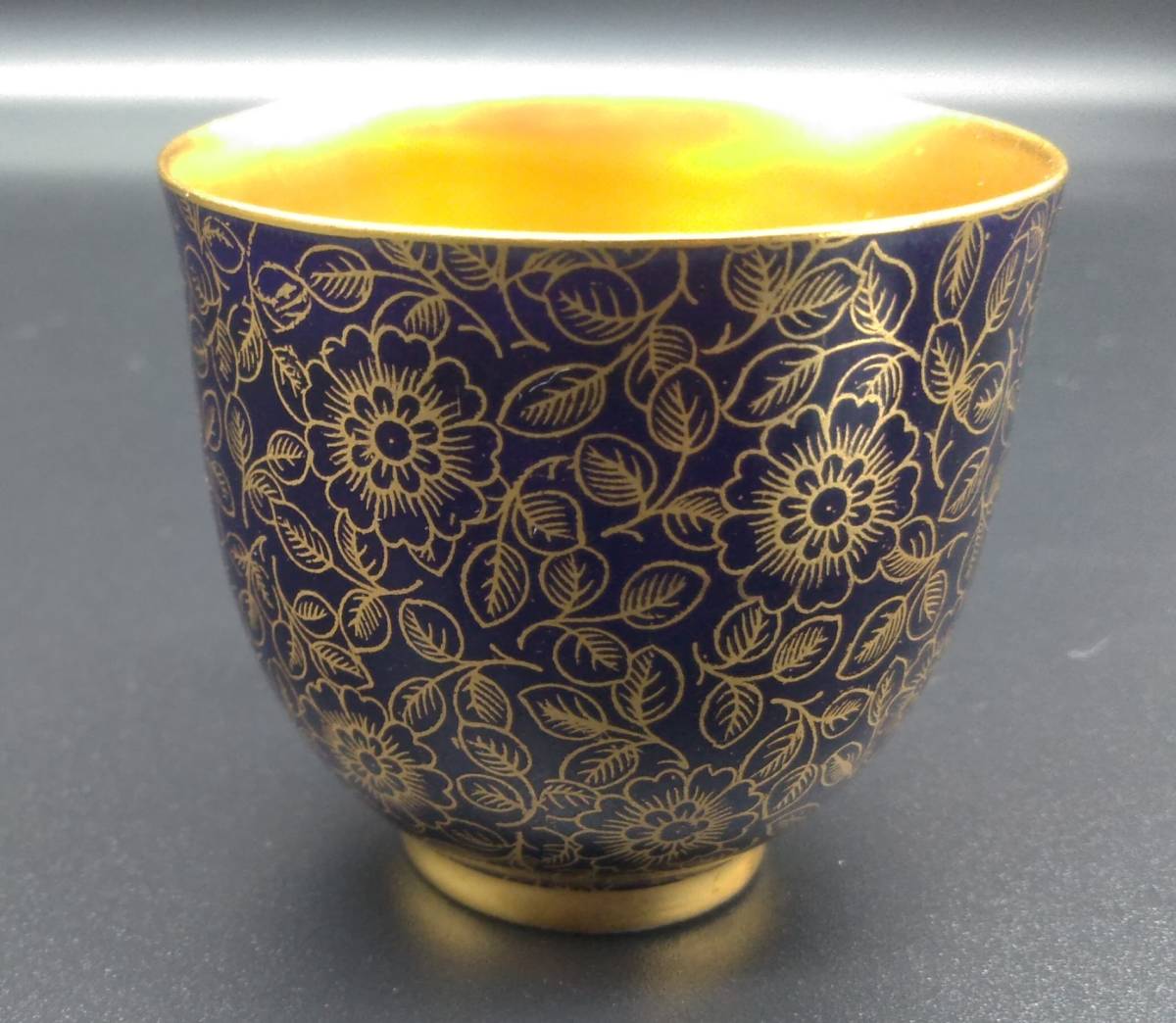 ROYAL WORCESTER ロイヤルウースター 金彩 コバルト 花柄 デミタス