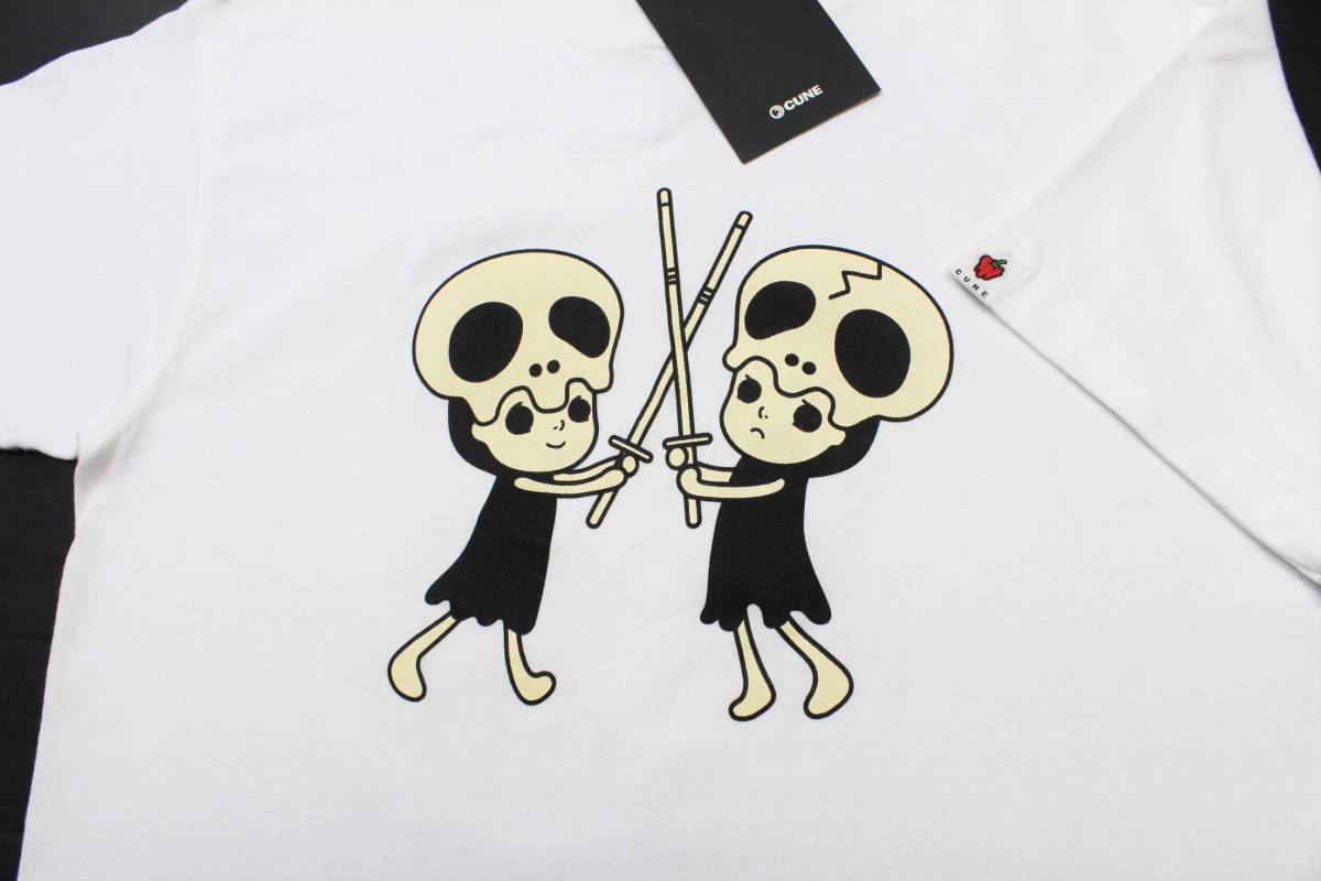 CTS70キューンS剣道 スカル 女性剣士 ドクロ 女の子 半袖TシャツCUNE 