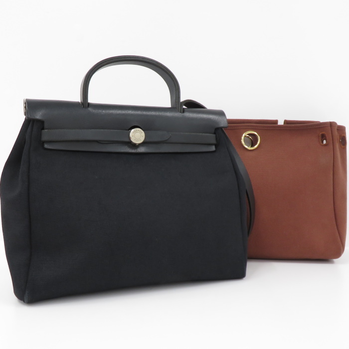 エルメス HERMES エールバッグPM バサスPM レディース キャンバス 