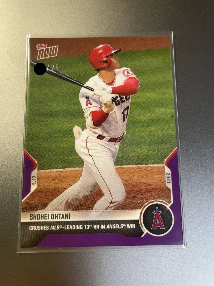 新作入荷，低価】 【25枚限定】2021 Topps Now 大谷翔平 第13号 特大