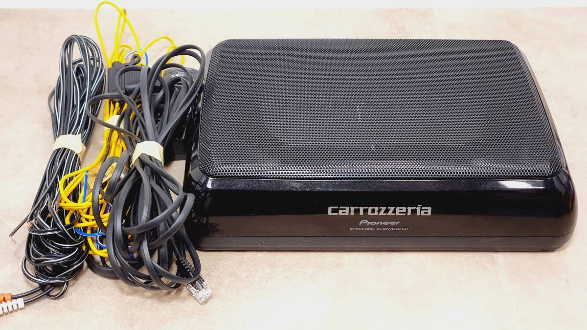カロッツェリア 20cm×13cmパワードサブウーファー TS-WX120A