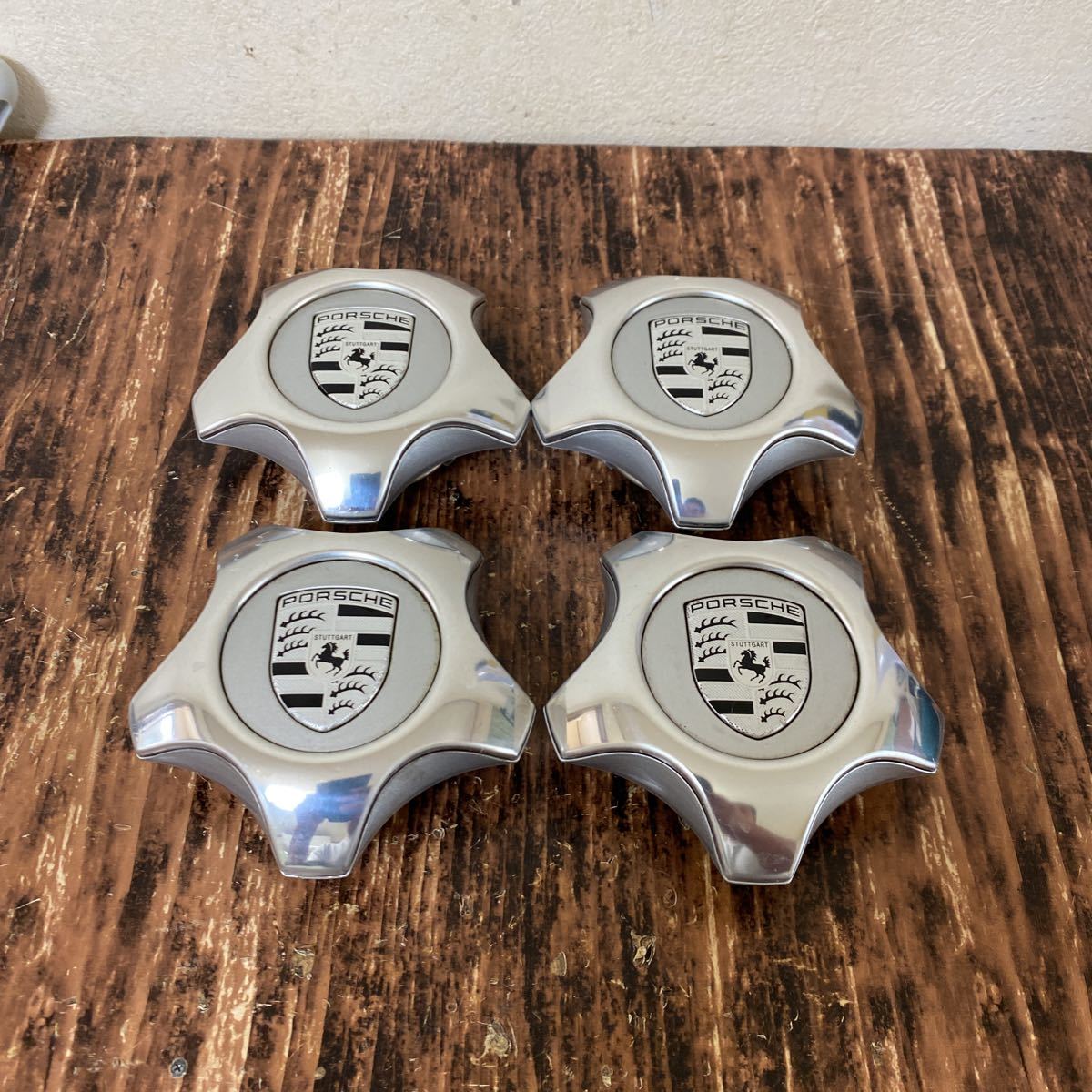☆純正☆ポルシェ ホイール センターキャップ 4個セット PORSCHE 