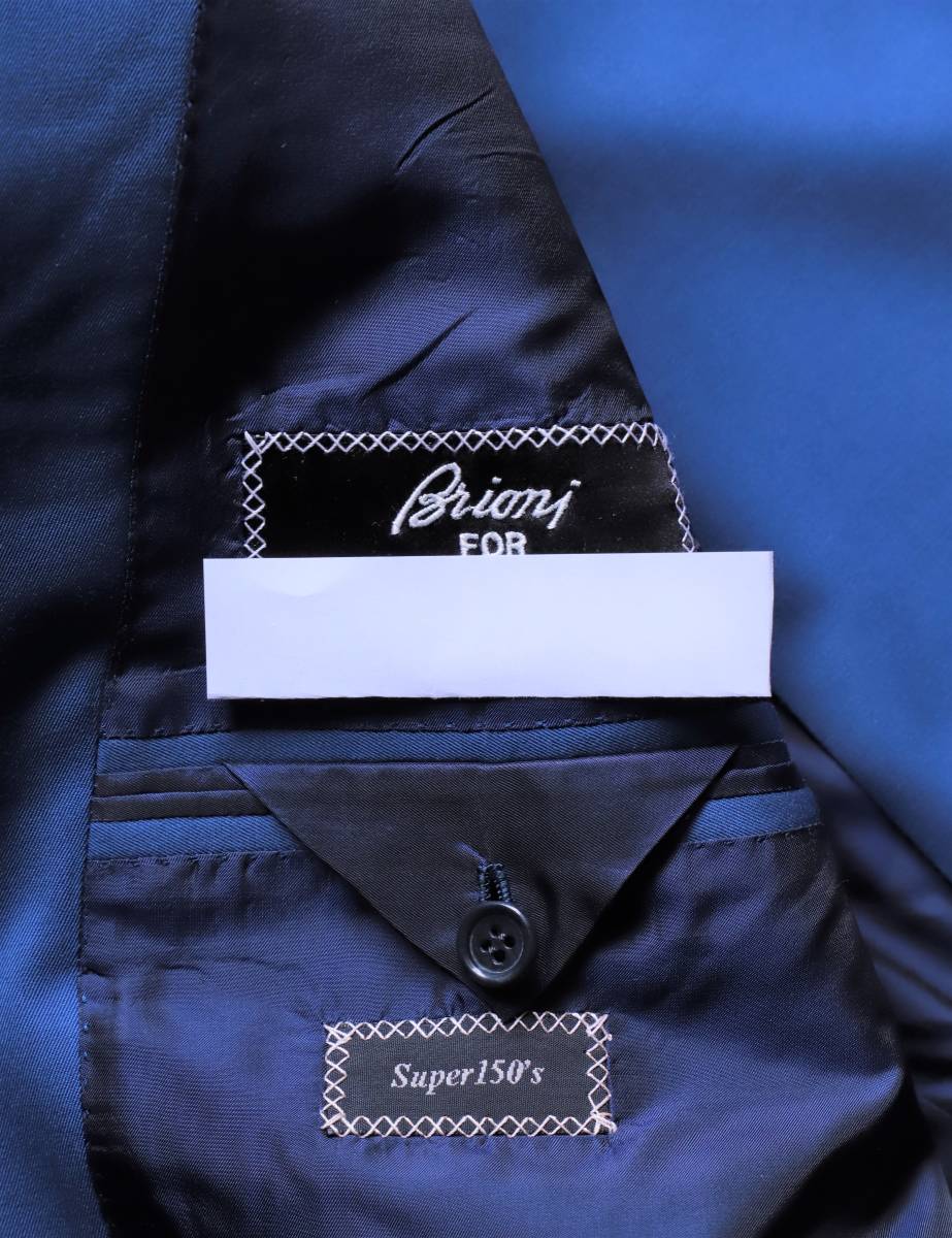 約100万 世界一の既製服 Brioni ブリオーニ スミズーラ 最高級super150 S ブルー スーツ 52 キートン好きへ 男性用 売買されたオークション情報 Yahooの商品情報をアーカイブ公開 オークファン Aucfan Com