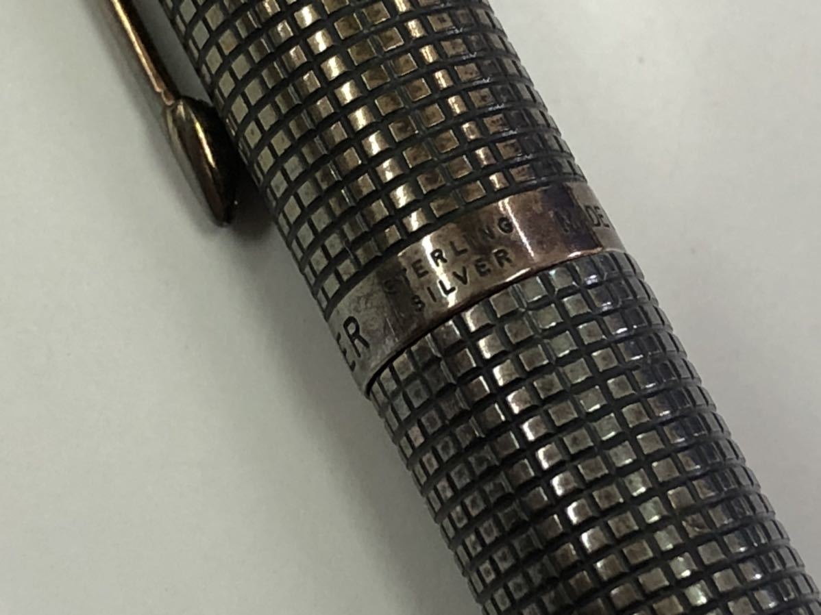 PARKER パーカー 万年筆 14K ペン先 スターリングシルバー ペン先14K