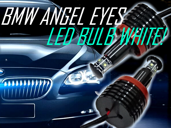 BMW E87 E90 E91 E92 E93 E60 E61 E63 E64 E84 X1 E70 X5 E71 X6 キセノン車 ヘッドライト LEDホワイトイカリングバルブ 40W 6000K-6500K