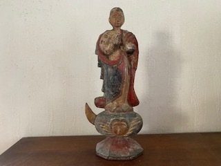 アンティーク 木彫聖人像 骨董品 西洋アンティーク 古品 西洋
