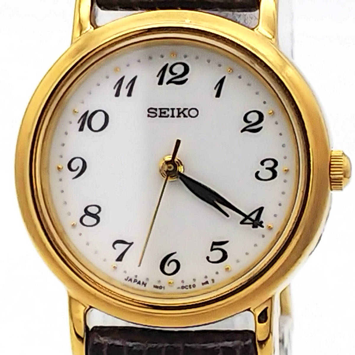 美品【電池交換済】☆セイコー☆SEIKO☆ゴールド ビンテージ 1N01-0BA0 