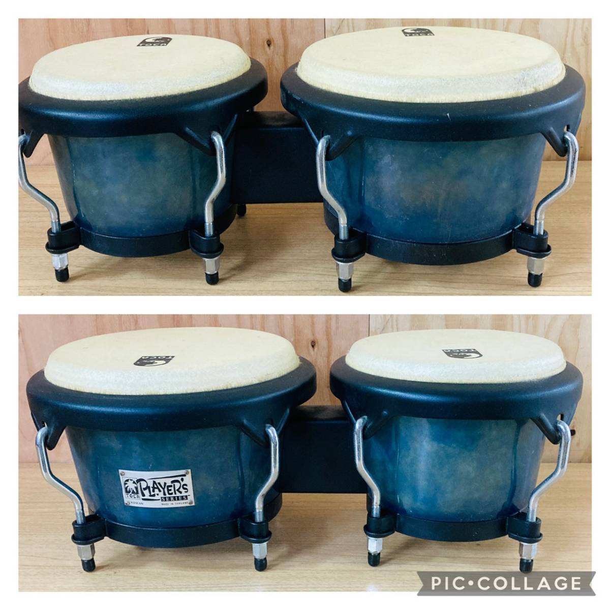 6-380] TOCA ボンゴ BONGOS プレイヤーズシリーズ MODEL 4070GEL-B