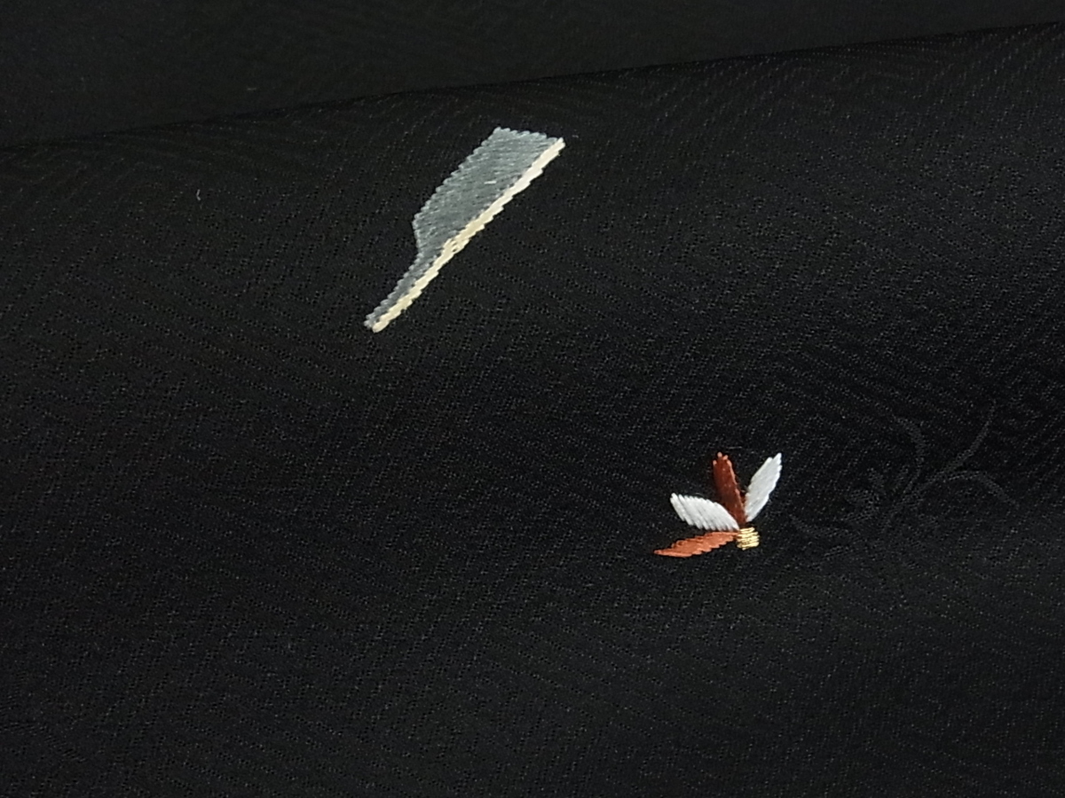 駒刺繍 金彩 花美人着物□訪問着 宝尽くし 霞箔散らし パール 吉澤友禅