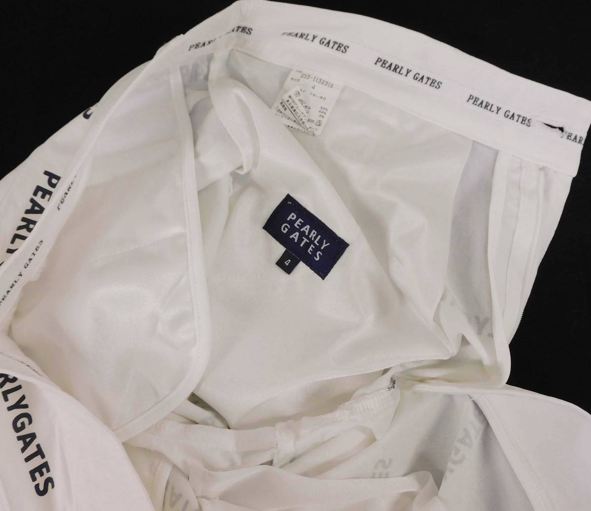 ☆パーリーゲイツ☆ハーフパンツ☆4、Mサイズ☆ホワイト☆大阪発送