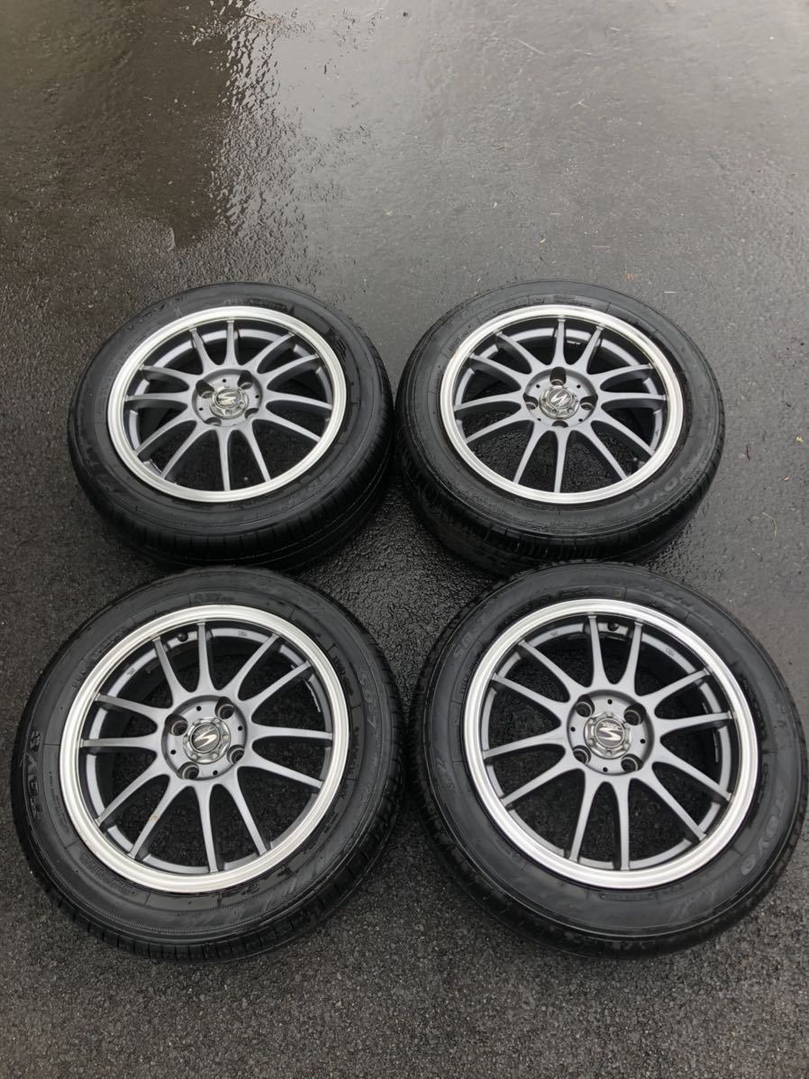 S-HOLD エスホールド　アルミホイール　15インチ　5J 4穴　4本セット S-HOLD 15インチ エスホールド アルミホイール｜ 15×6J 0