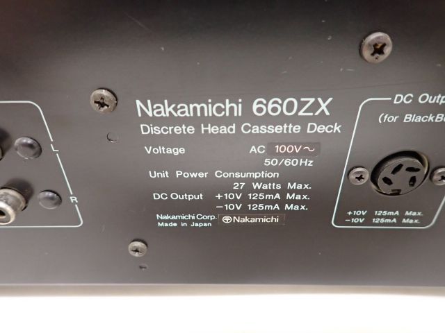 Nakamichi ナカミチ 660ZX カセットデッキ ∩ 6173F-4 【公式通販】