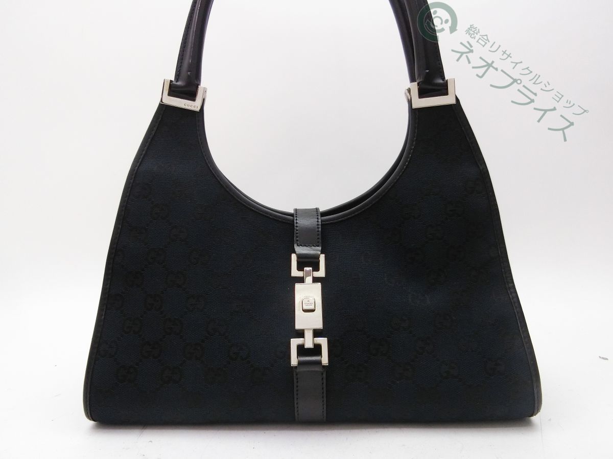 ◇Y3504 GUCCI グッチ GG キャンバス ジャッキー ハンド バッグ 