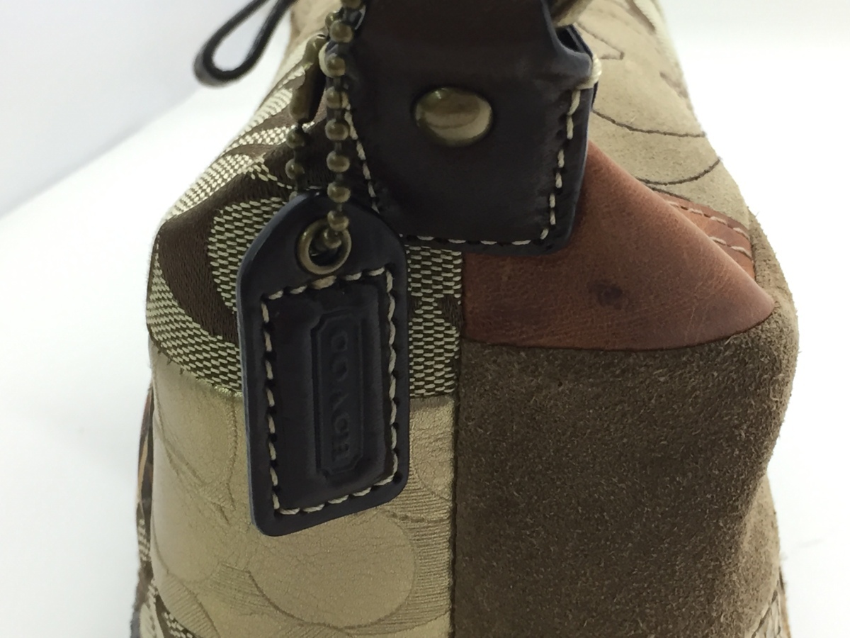 シグネチャー パッチワーク ハンドバッグ COACH コーチ - ブラウン系 