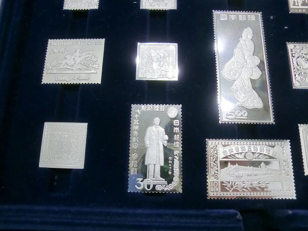 日本の偉大な切手 国際郵便局長協会発行 公式銀製プルーフコレクション