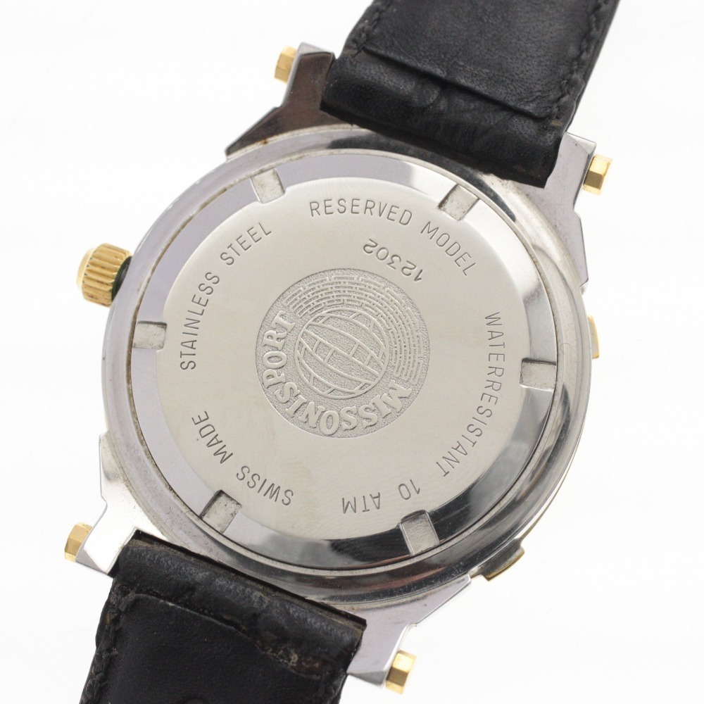 □ MISSONI SPORTS ミッソーニスポーツ 腕時計 クォーツ GMT 世界時計 