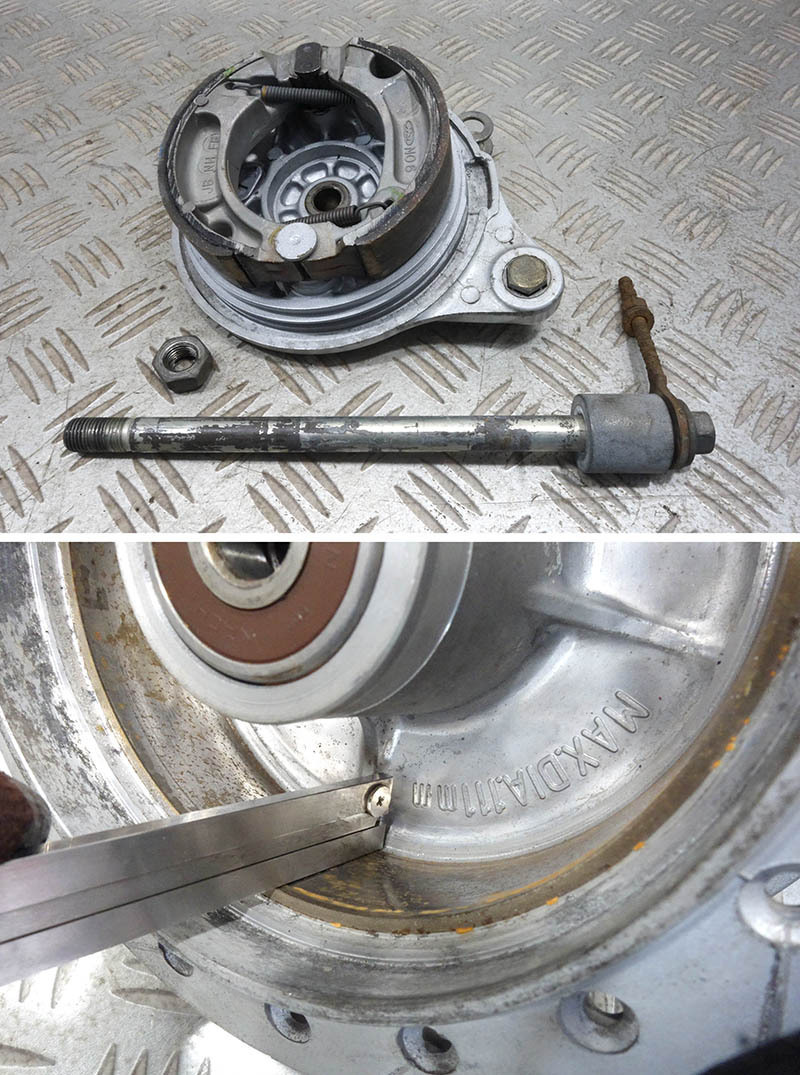 スーパーカブ90 HA02 デラックス フロントホイール 0 ビッグ 最終型