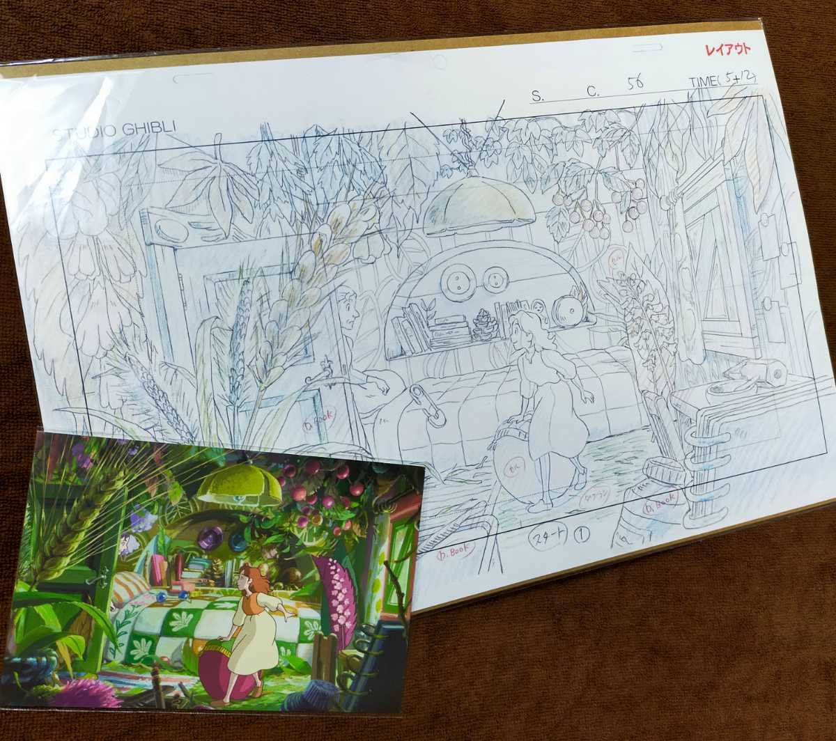 入手困難！スタジオジブリ【借りぐらしのアリエッティ】ジブリ複製原画 