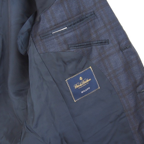 ブルックスブラザーズBrooksBrothers*チェック柄2Bウールテーラード