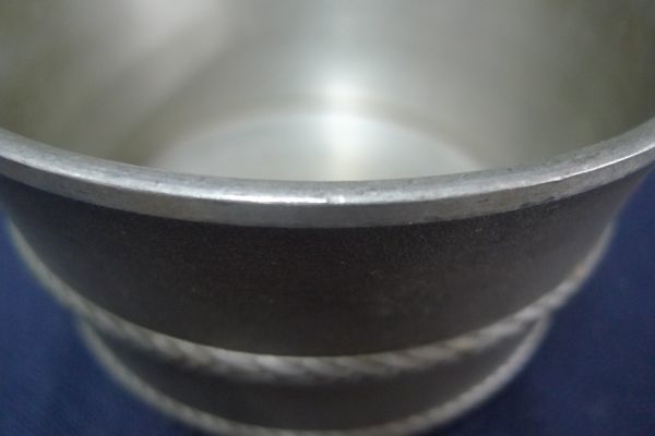 在銘 煎茶道具 茶こぼし 古錫 漢詩松文 重さ約436g V |