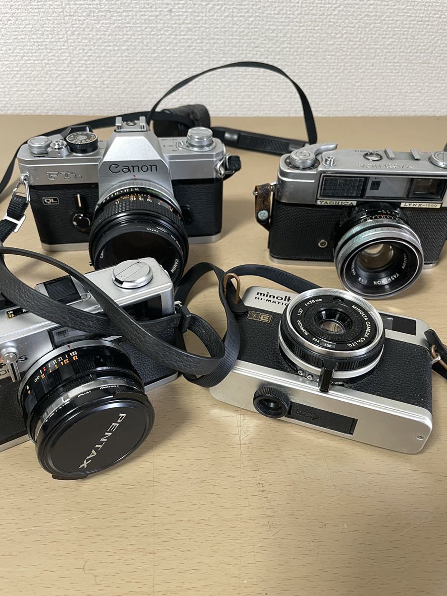フィルムカメラ 4個セット OLYMPUS MINOLTA Canon YASHICA フィルム